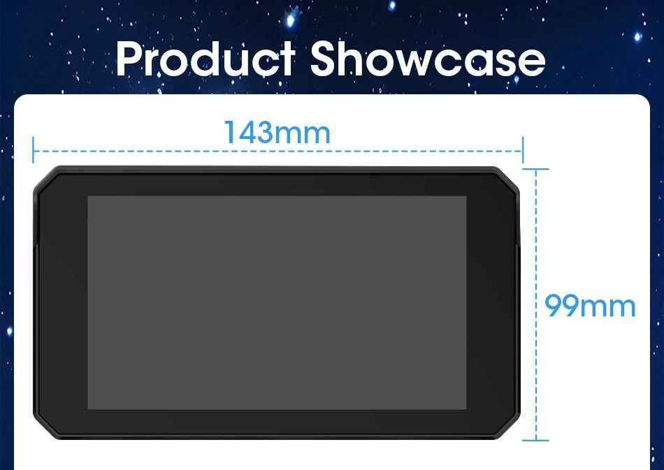 RiderAura™ Pro Motorcycle Display (CarPlay & Android Compatible)